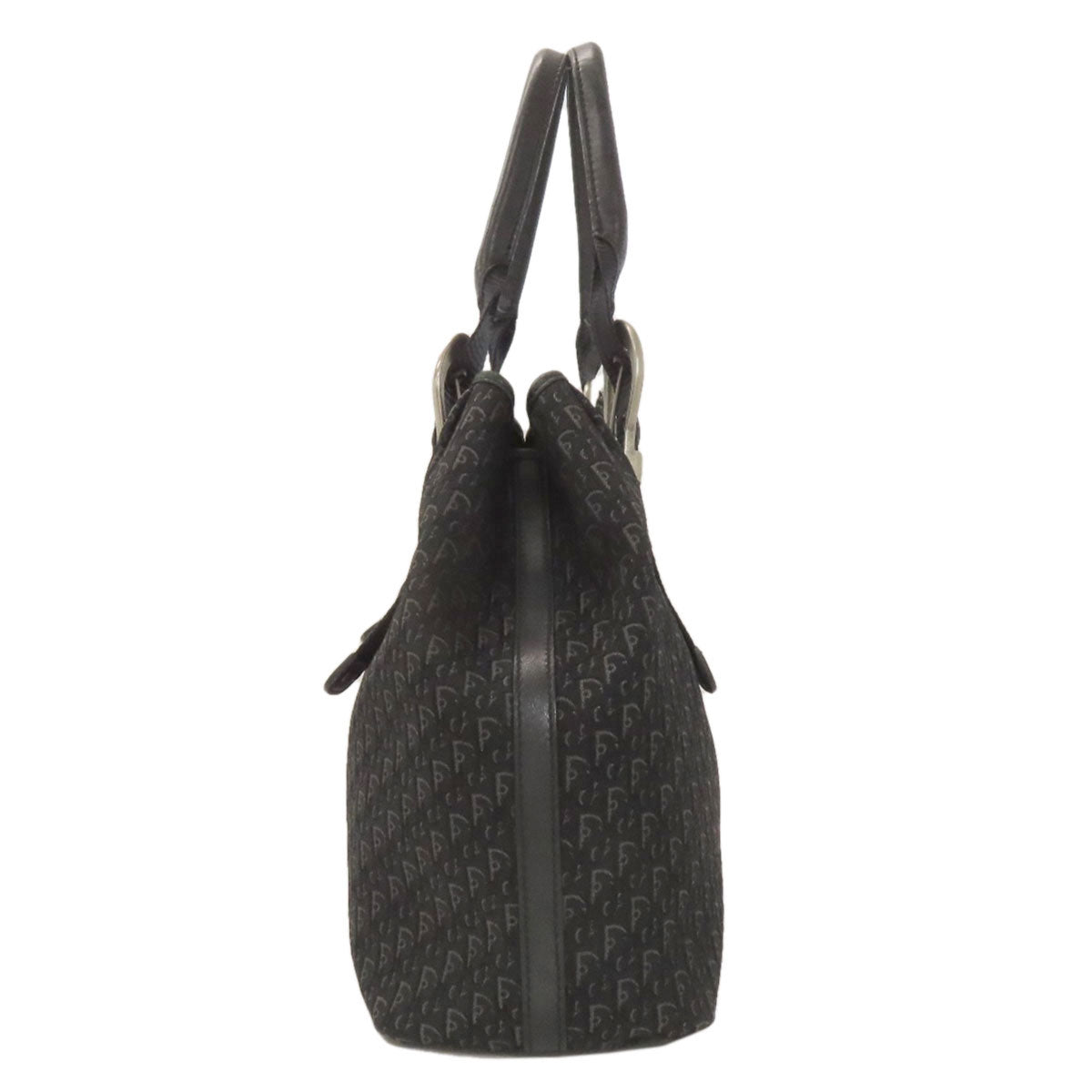 CHRISTIAN DIOR クリスチャンディオール トロッター柄 トートバッグ キャンバス レディース 中古