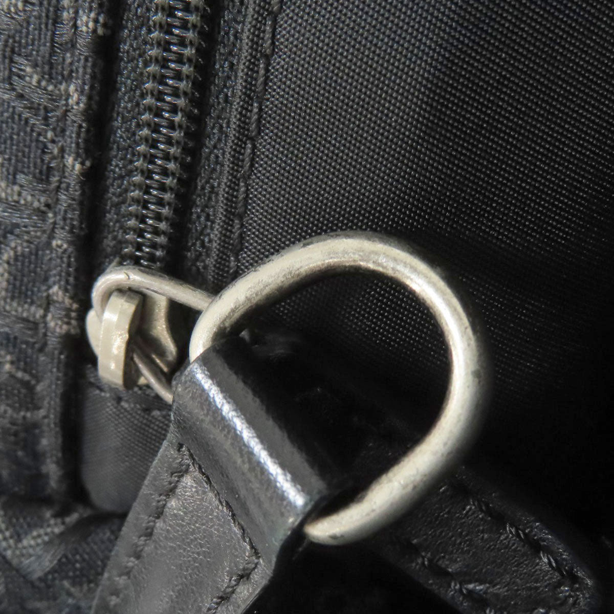 CHRISTIAN DIOR クリスチャンディオール トロッター柄 トートバッグ キャンバス レディース 中古