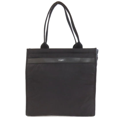 SAINT LAURENT サンローラン ロゴ トートバッグ ナイロン レディース 中古