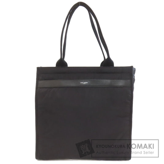 SAINT LAURENT サンローラン ロゴ トートバッグ ナイロン レディース 中古