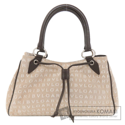 BVLGARI ブルガリ ロゴマニア ハンドバッグ キャンバス レディース 中古