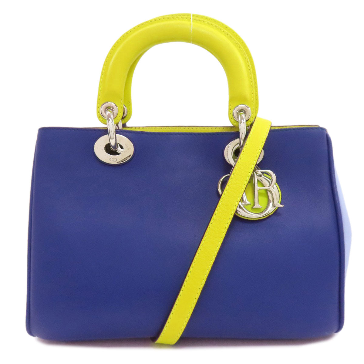 CHRISTIAN DIOR クリスチャンディオール ディオリッシモ 2WAY ハンドバッグ カーフ レディース 中古