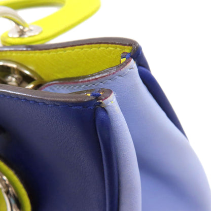 CHRISTIAN DIOR クリスチャンディオール ディオリッシモ 2WAY ハンドバッグ カーフ レディース 中古