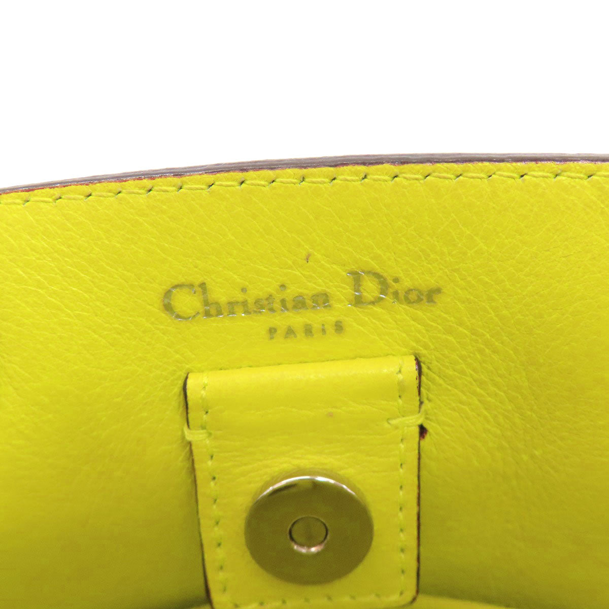CHRISTIAN DIOR クリスチャンディオール ディオリッシモ 2WAY ハンドバッグ カーフ レディース 中古