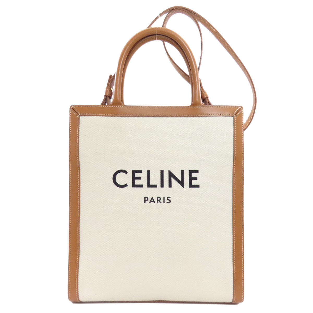 CELINE セリーヌ バーティカルカバ 2WAY ハンドバッグ キャンバス レディース 中古