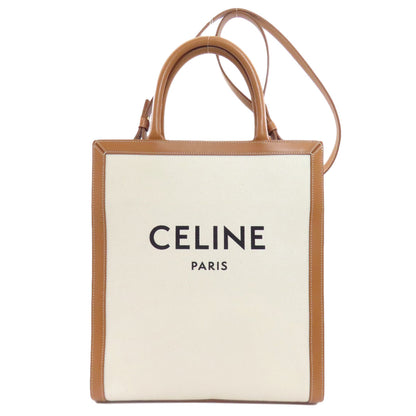 CELINE セリーヌ バーティカルカバ 2WAY ハンドバッグ キャンバス レディース 中古