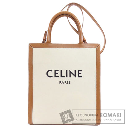 CELINE セリーヌ バーティカルカバ 2WAY ハンドバッグ キャンバス レディース 中古