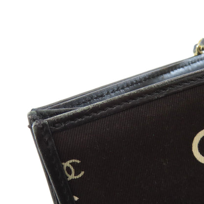CHANEL シャネル COCOプリント ゴールド金具 トートバッグ キャンバス レディース 中古