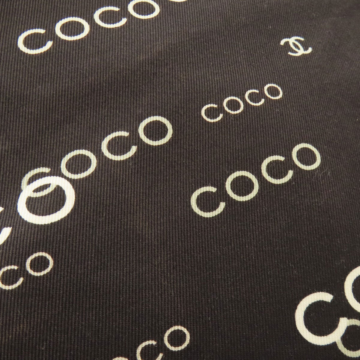 CHANEL シャネル COCOプリント ゴールド金具 トートバッグ キャンバス レディース 中古