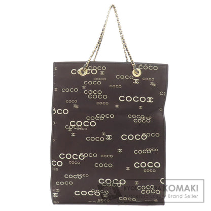 CHANEL シャネル COCOプリント ゴールド金具 トートバッグ キャンバス レディース 中古