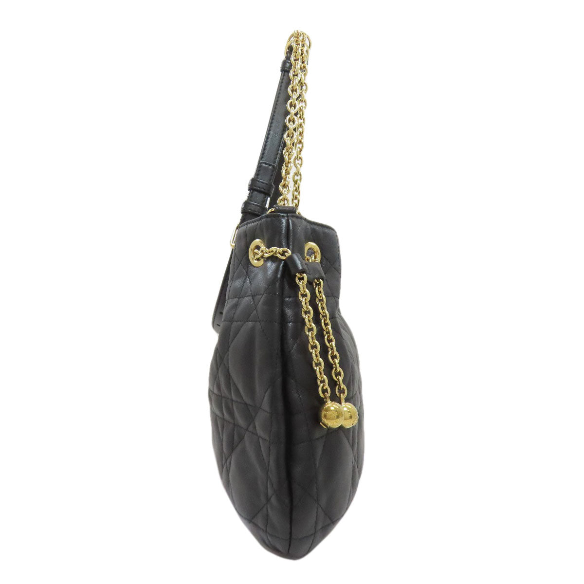 CHRISTIAN DIOR クリスチャンディオール ディオール アミ マクロカナ―ジュ ショルダーバッグ レザー レディース 中古