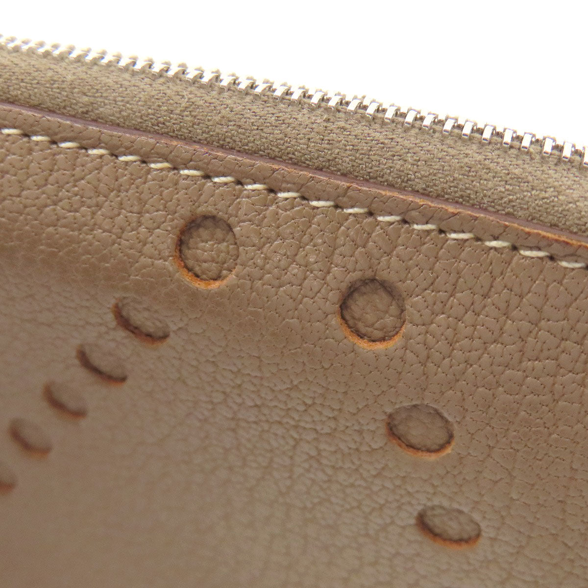 HERMES エルメス エブリン アザップロング エトープ シルバー金具 長財布（小銭入れあり） シェーブル レディース 中古