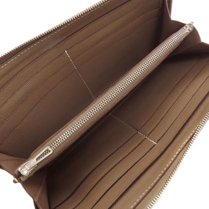 HERMES エルメス エブリン アザップロング エトープ シルバー金具 長財布（小銭入れあり） シェーブル レディース 中古