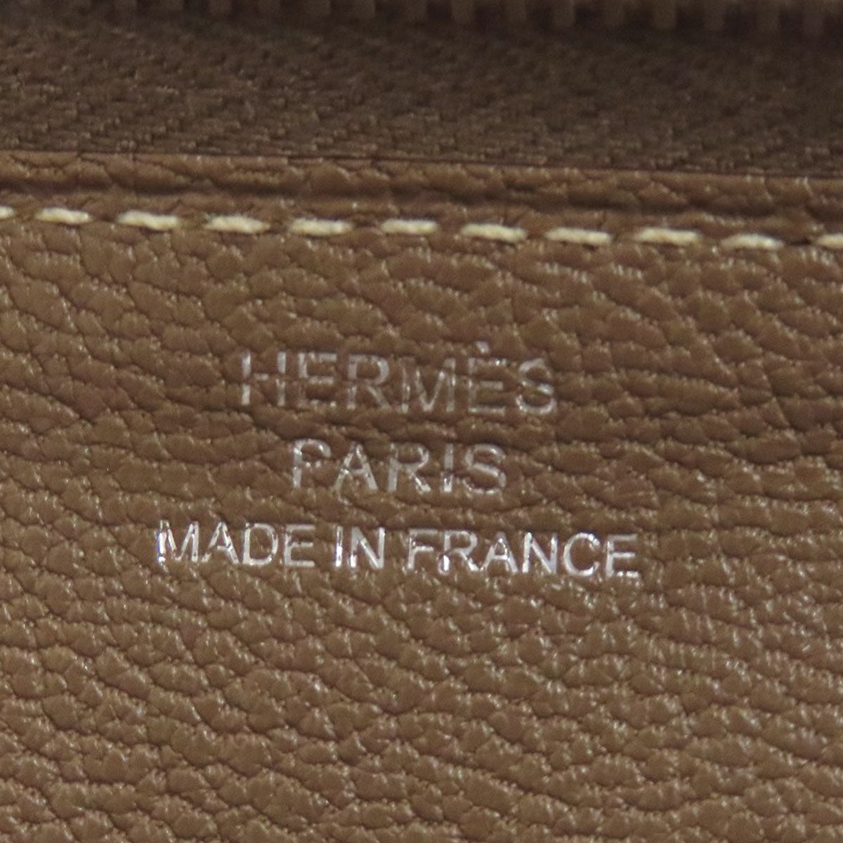HERMES エルメス エブリン アザップロング エトープ シルバー金具 長財布（小銭入れあり） シェーブル レディース 中古