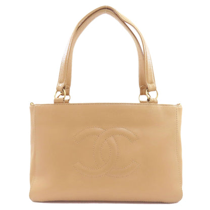 CHANEL シャネル ココマーク ゴールド金具 トートバッグ グレインド カーフスキン レディース 中古