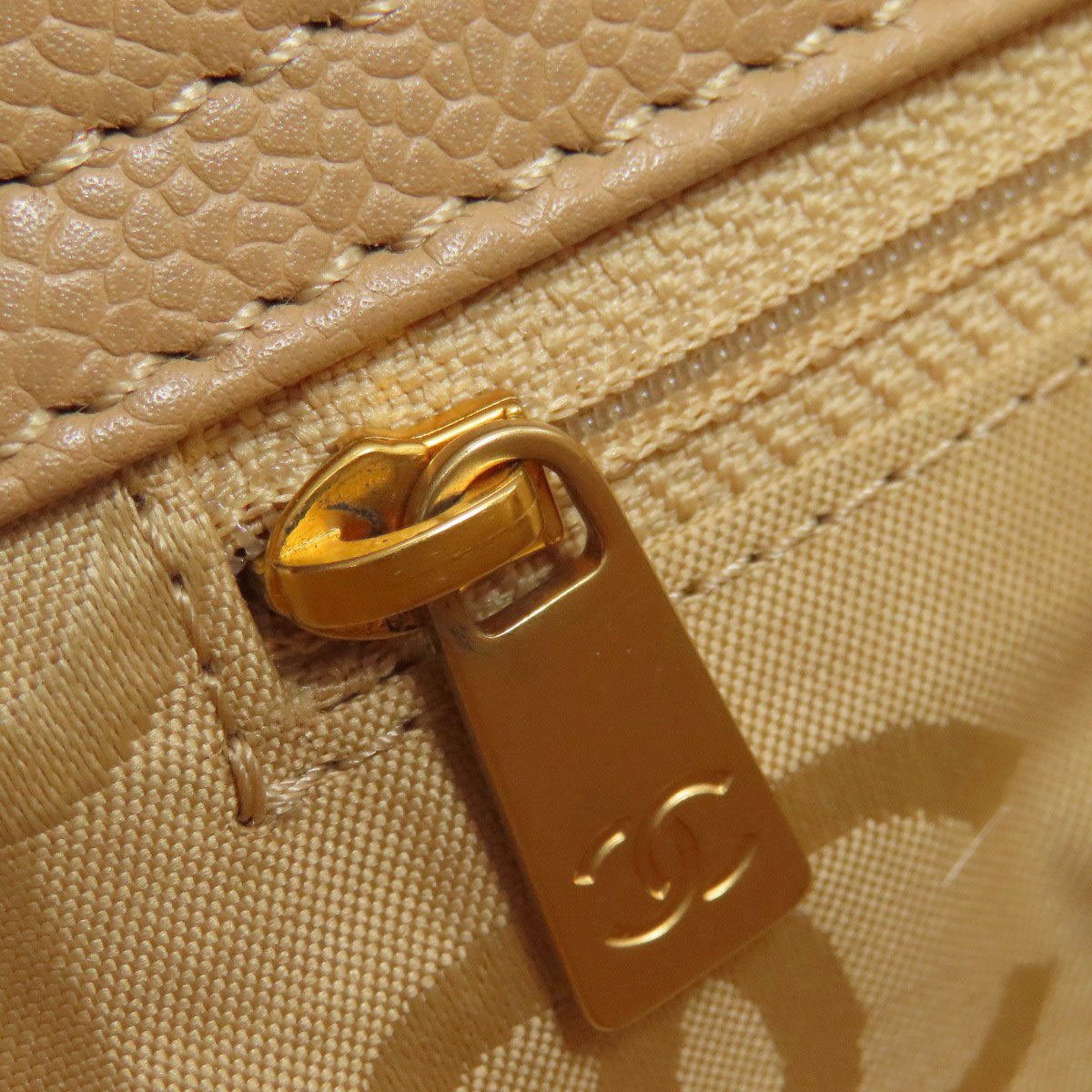 CHANEL シャネル ココマーク ゴールド金具 トートバッグ グレインド カーフスキン レディース 中古