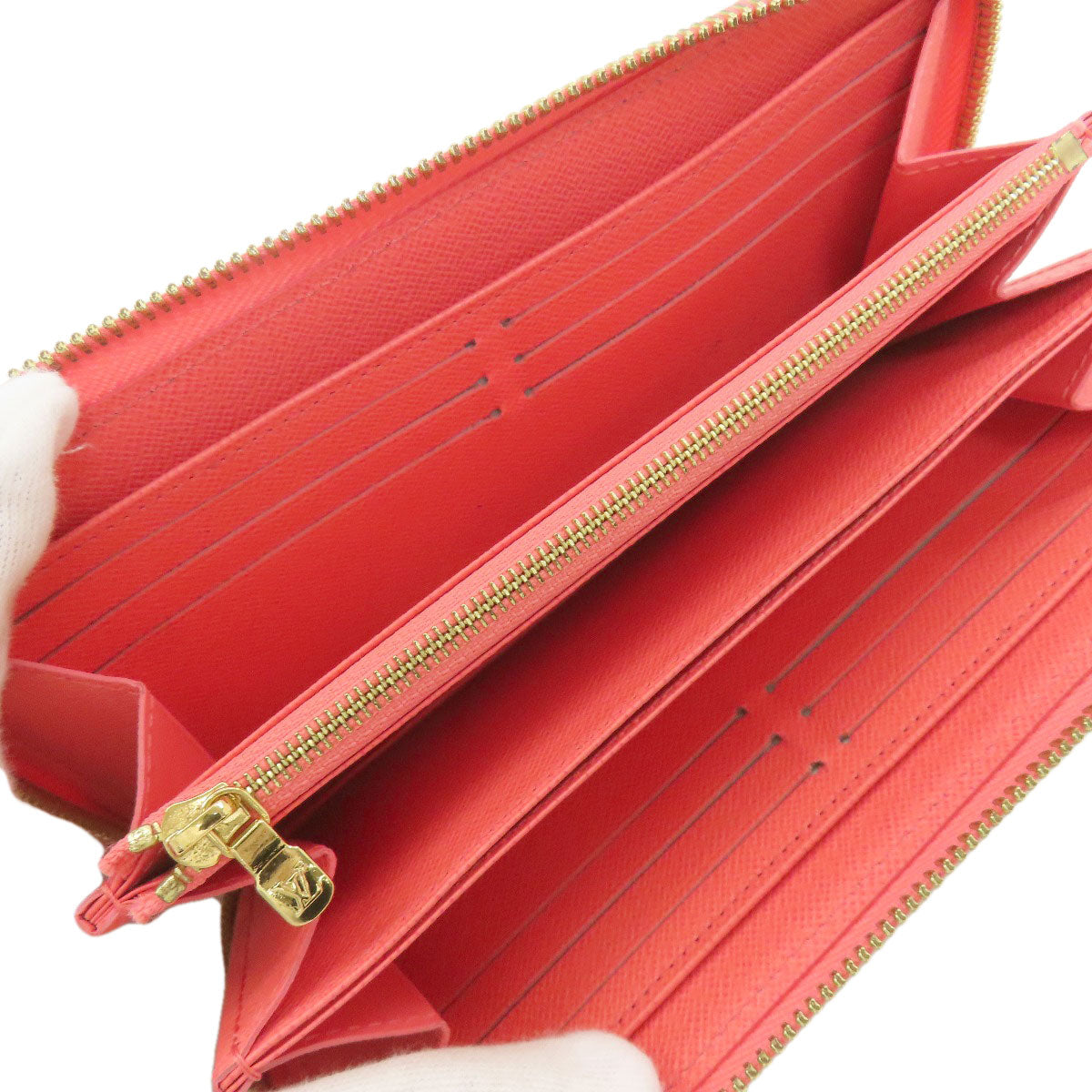 LOUIS VUITTON ルイヴィトン N60373 ジッピー・ウォレット 長財布（小銭入れあり） ダミエキャンバス レディース 中古