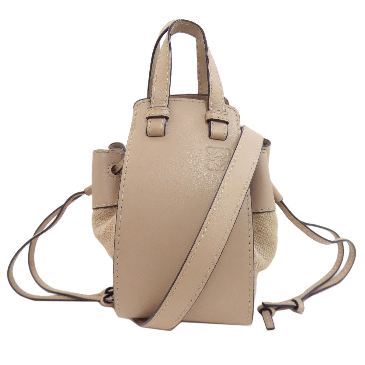 LOEWE ロエベ ハンモック ミニ 2WAY ハンドバッグ キャンバス レディース 中古