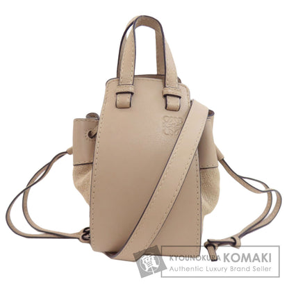 LOEWE ロエベ ハンモック ミニ 2WAY ハンドバッグ キャンバス レディース 中古