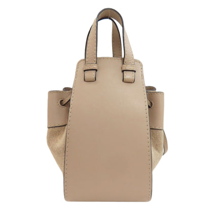 LOEWE ロエベ ハンモック ミニ 2WAY ハンドバッグ キャンバス レディース 中古