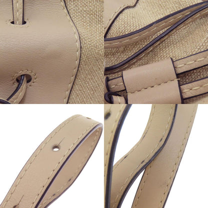 LOEWE ロエベ ハンモック ミニ 2WAY ハンドバッグ キャンバス レディース 中古
