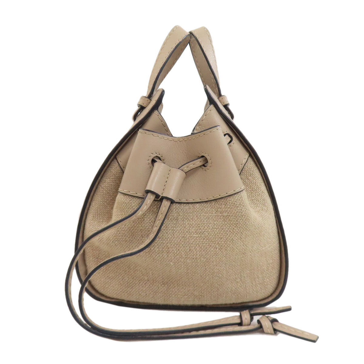 LOEWE ロエベ ハンモック ミニ 2WAY ハンドバッグ キャンバス レディース 中古