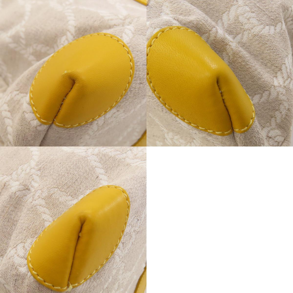 Roberta di Camerino ロベルタ・ディ・カメリーノ ロープ柄 2WAY トートバッグ キャンバス レディース 中古