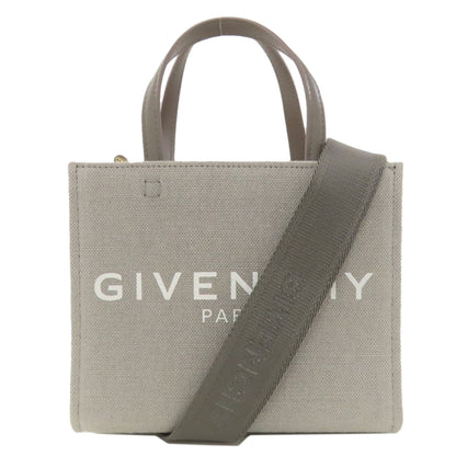 GIVENCHY ジバンシー 2WAY ハンドバッグ キャンバス レディース 中古