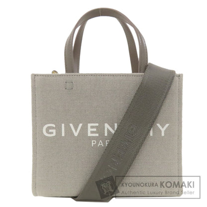 GIVENCHY ジバンシー 2WAY ハンドバッグ キャンバス レディース 中古
