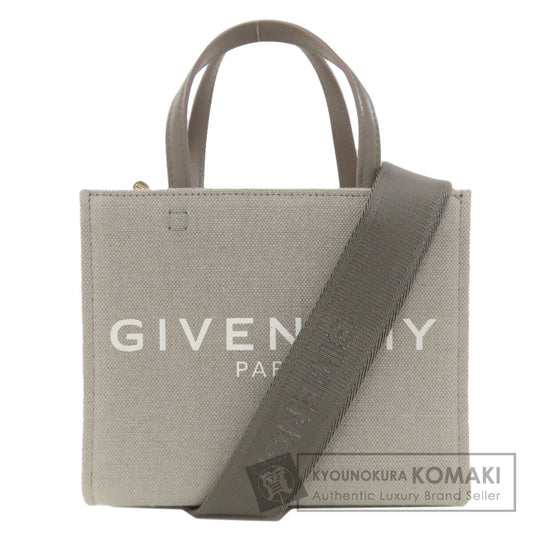 GIVENCHY ジバンシー 2WAY ハンドバッグ キャンバス レディース 中古