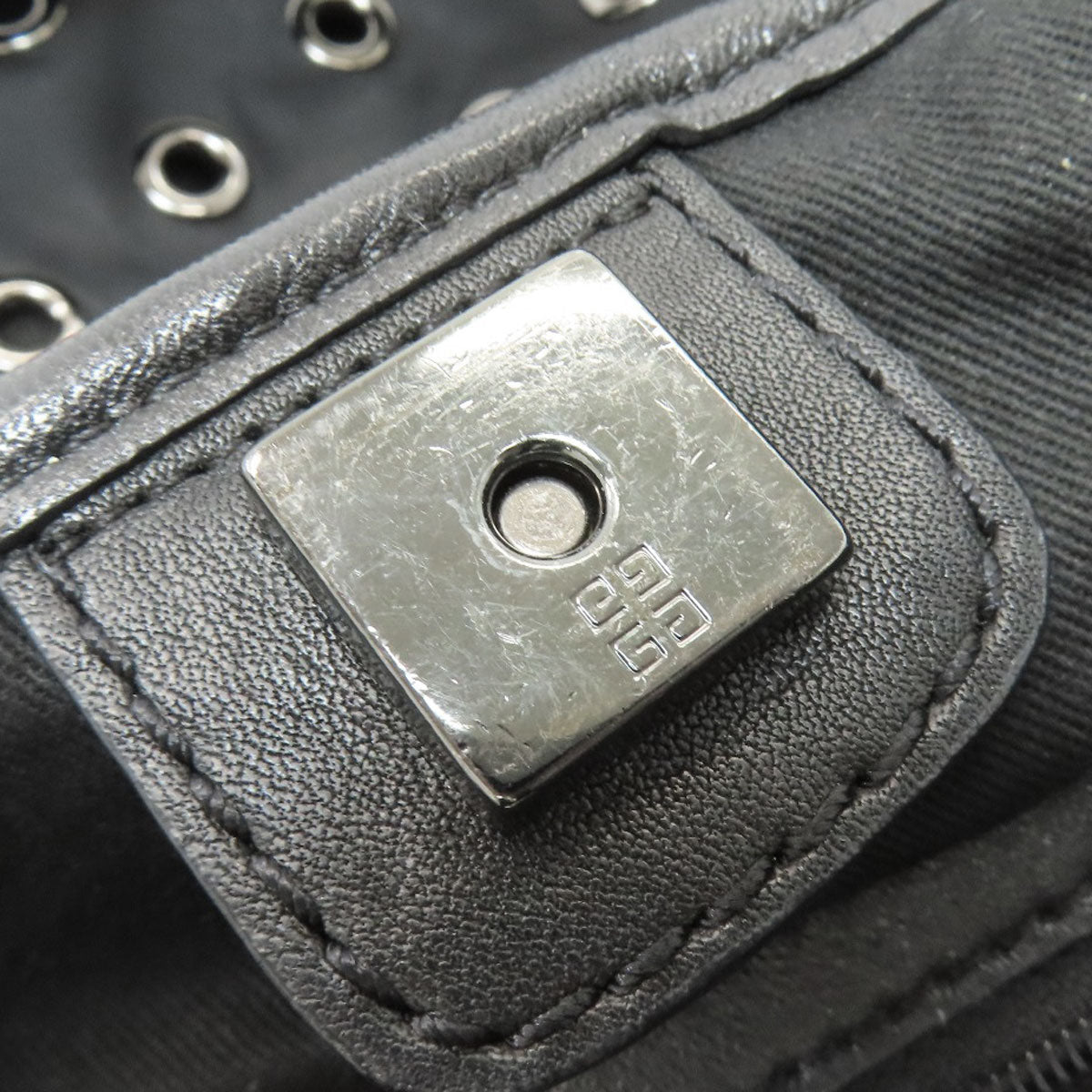 GIVENCHY ジバンシー パンチング トートバッグ ナイロン レディース 中古