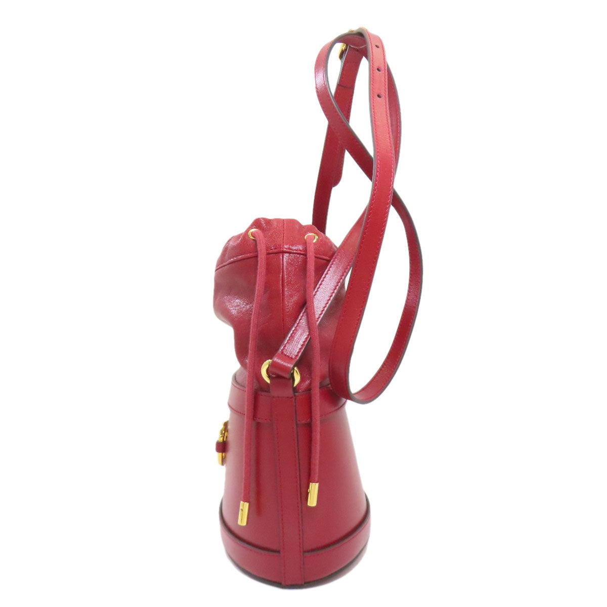 GUCCI グッチ 602118 ホースビット バケットバッグ ショルダーバッグ カーフ レディース 中古