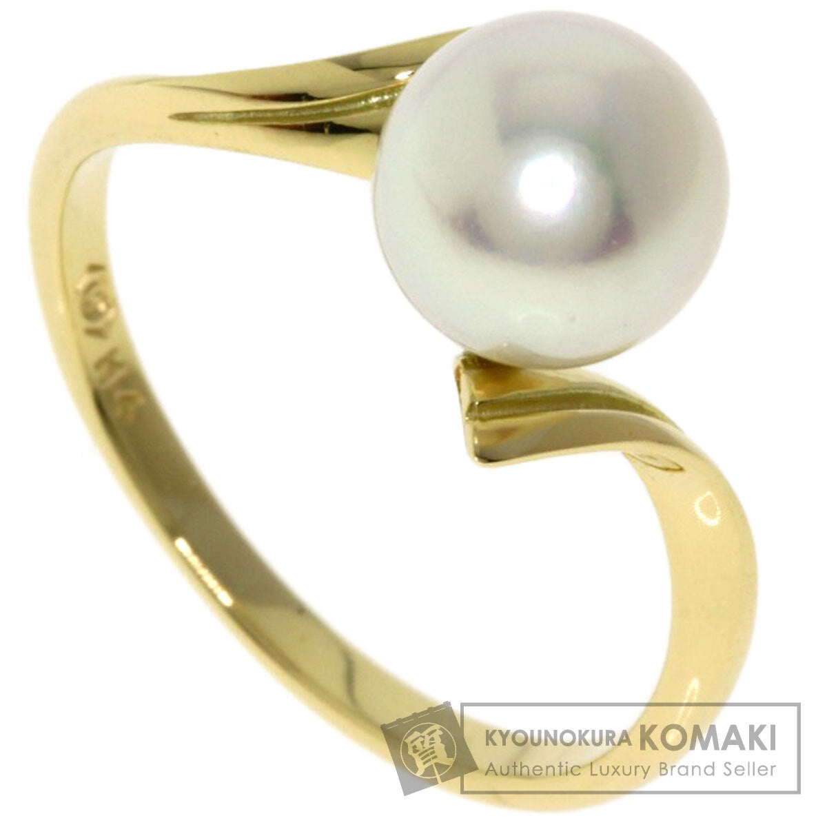 MIKIMOTO ミキモト パール 真珠 リング・指輪 K14YG レディース 中古