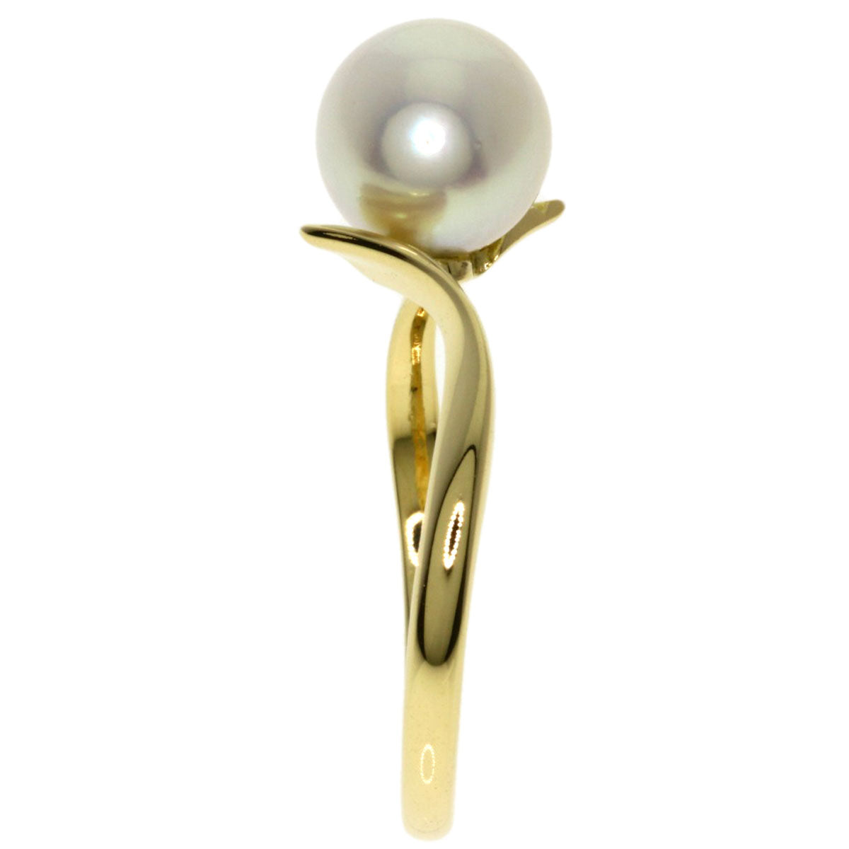 MIKIMOTO ミキモト パール 真珠 リング・指輪 K14YG レディース 中古