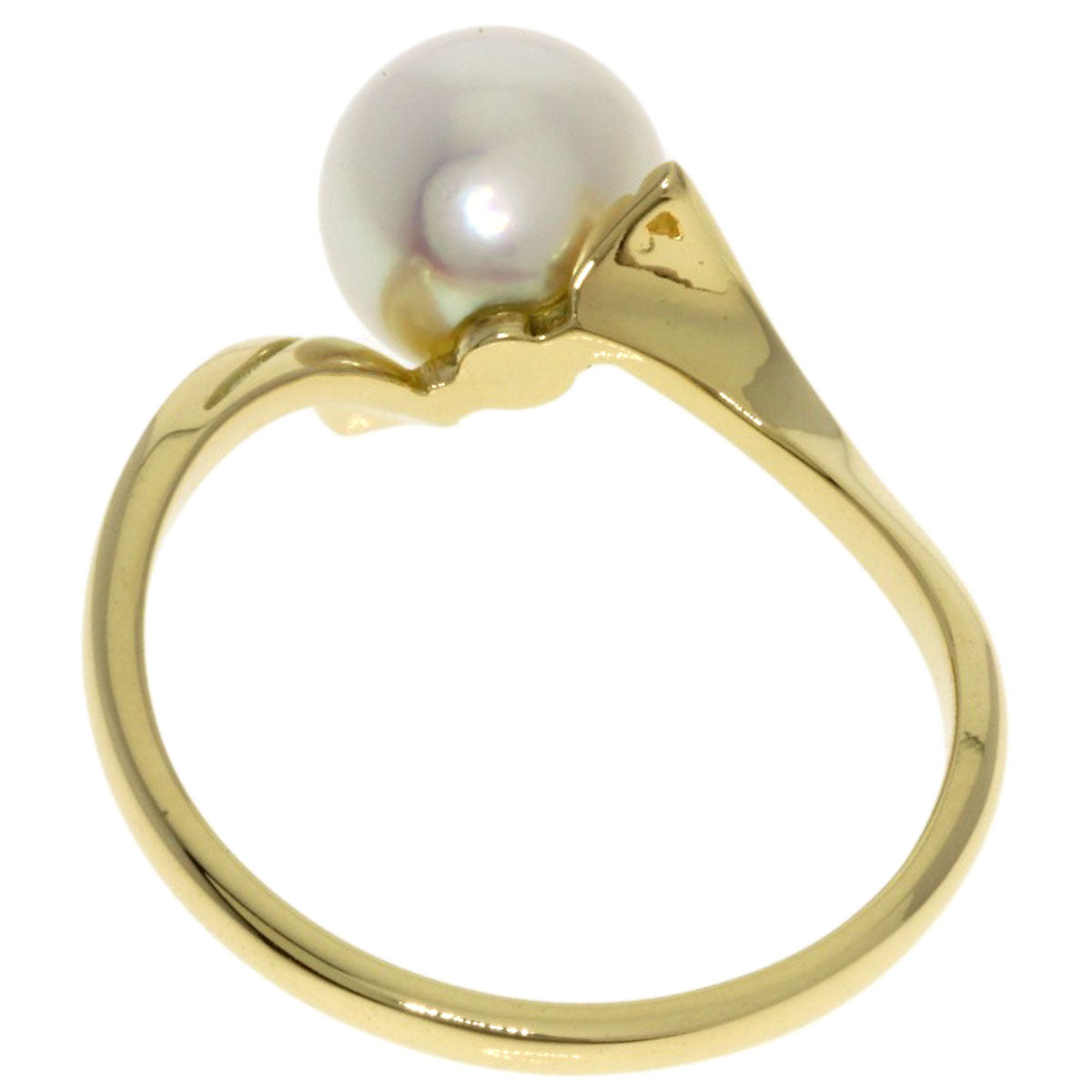 MIKIMOTO ミキモト パール 真珠 リング・指輪 K14YG レディース 中古