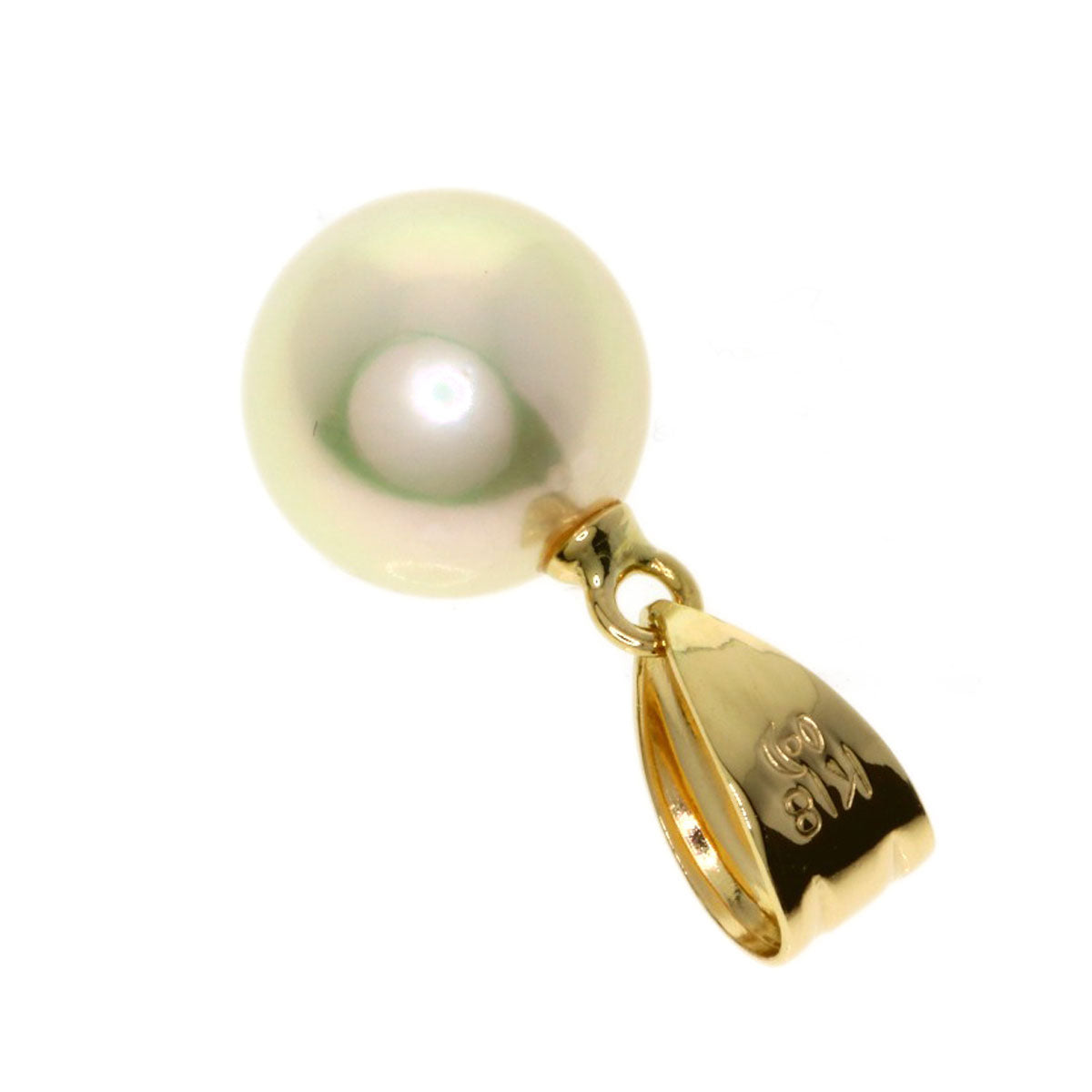 MIKIMOTO ミキモト パール 真珠 ペンダントトップ K18YG レディース 中古