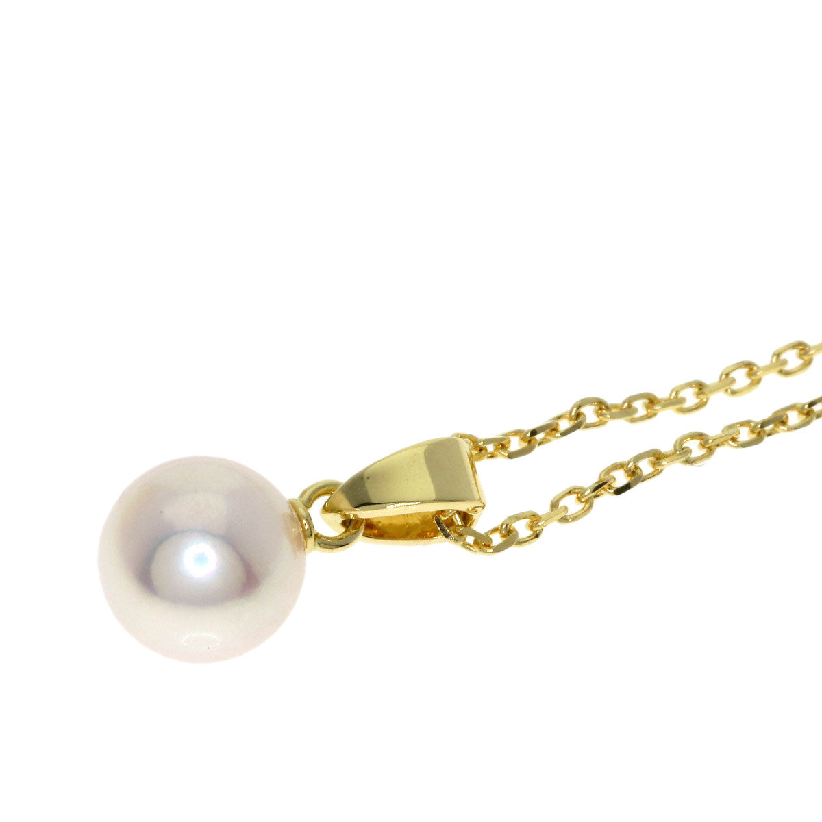 MIKIMOTO ミキモト パール 真珠 ネックレス K18YG レディース 中古