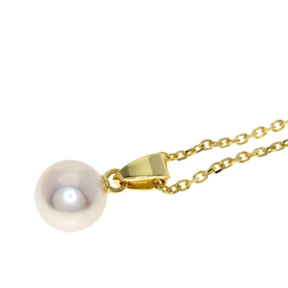 MIKIMOTO ミキモト パール 真珠 ネックレス K18YG レディース 中古