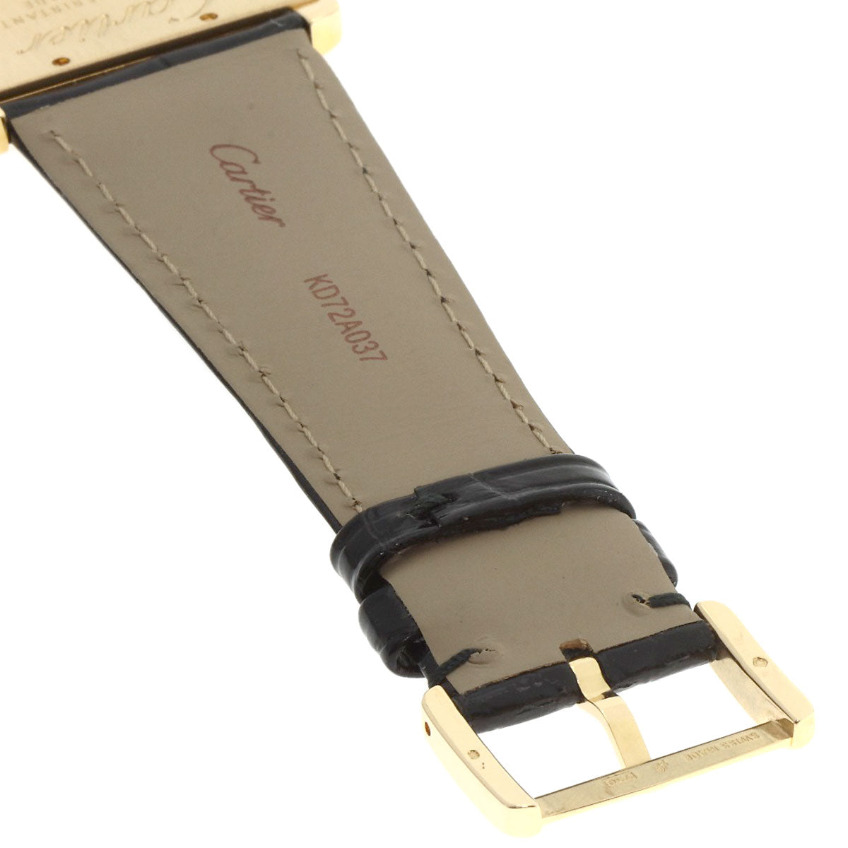 CARTIER カルティエ WA301836 ミニタンク ディヴァン パンサー ダイヤモンド 20本限定 腕時計 K18YG レディース 中古