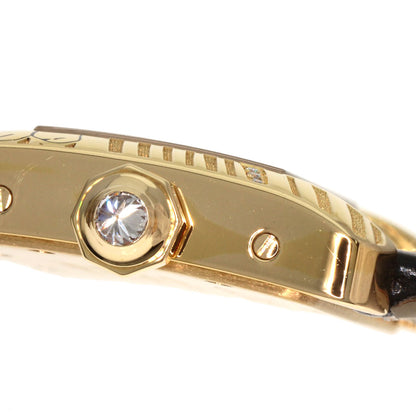 CARTIER カルティエ WA301836 ミニタンク ディヴァン パンサー ダイヤモンド 20本限定 腕時計 K18YG レディース 中古
