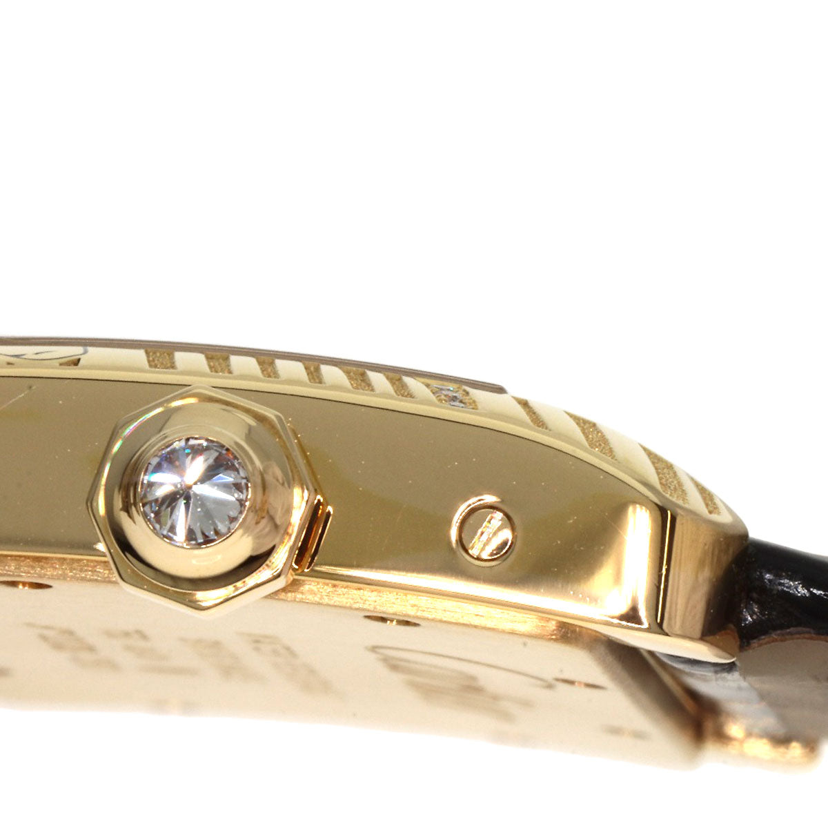 CARTIER カルティエ WA301836 ミニタンク ディヴァン パンサー ダイヤモンド 20本限定 腕時計 K18YG レディース 中古