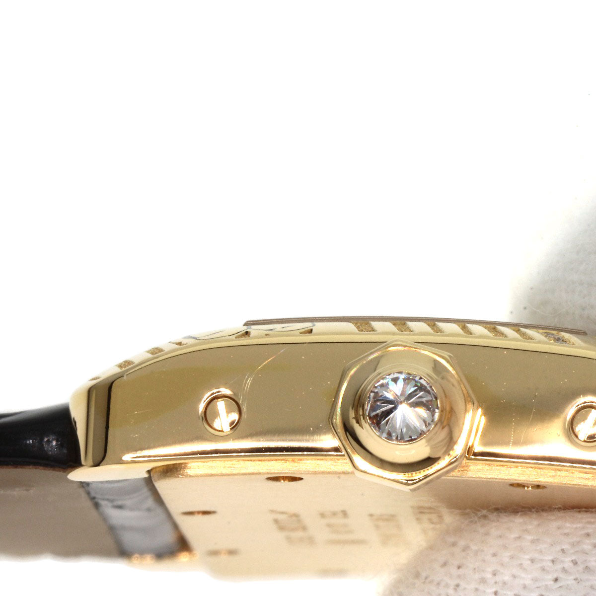 CARTIER カルティエ WA301836 ミニタンク ディヴァン パンサー ダイヤモンド 20本限定 腕時計 K18YG レディース 中古