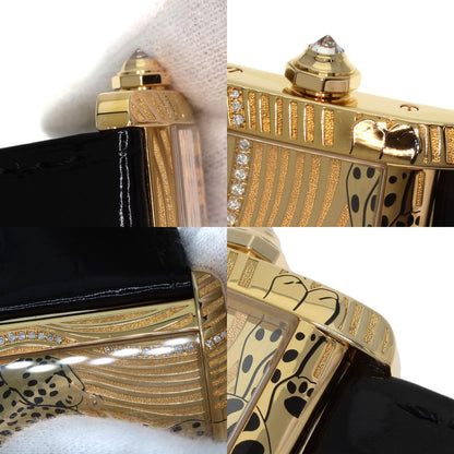 CARTIER カルティエ WA301836 ミニタンク ディヴァン パンサー ダイヤモンド 20本限定 腕時計 K18YG レディース 中古