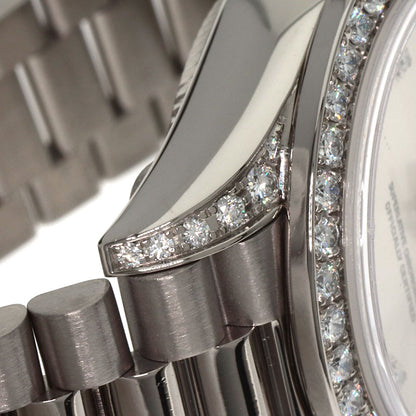 ROLEX ロレックス 79159G デイトジャスト 10P ベゼル ダイヤモンド 腕時計 K18WG レディース 中古