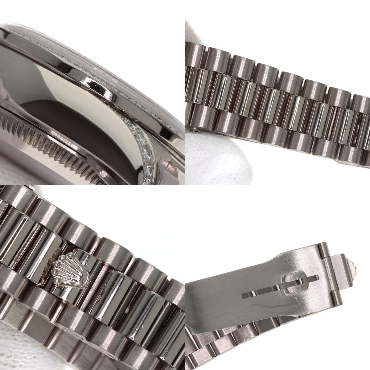 ROLEX ロレックス 79159G デイトジャスト 10P ベゼル ダイヤモンド 腕時計 K18WG レディース 中古
