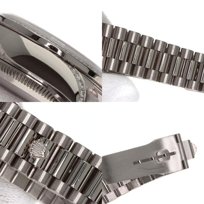 ROLEX ロレックス 79159G デイトジャスト 10P ベゼル ダイヤモンド 腕時計 K18WG レディース 中古