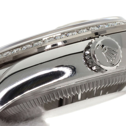ROLEX ロレックス 279384RBR デイトジャスト 10P ダイヤモンド 腕時計 SS レディース 中古