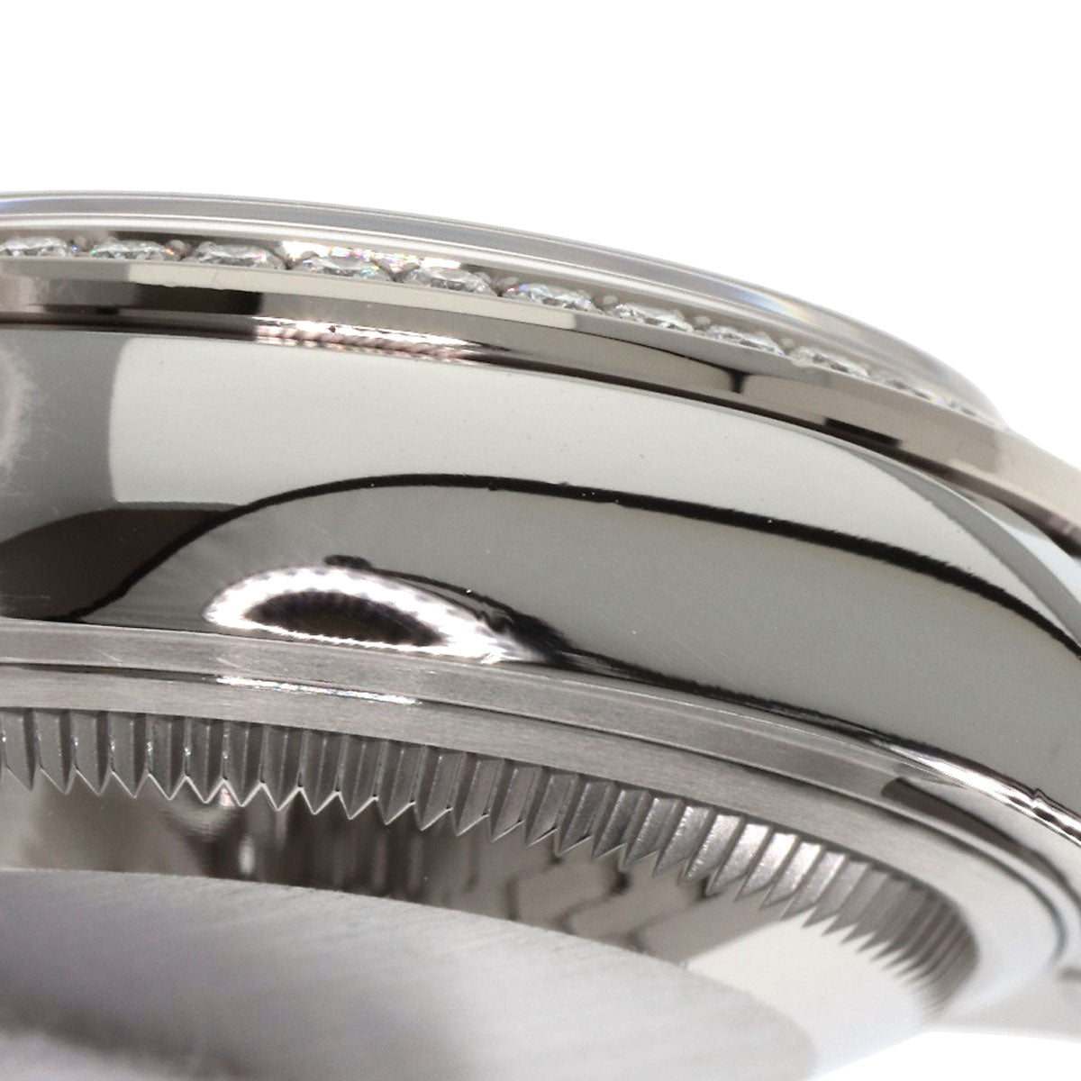 ROLEX ロレックス 279384RBR デイトジャスト 10P ダイヤモンド 腕時計 SS レディース 中古