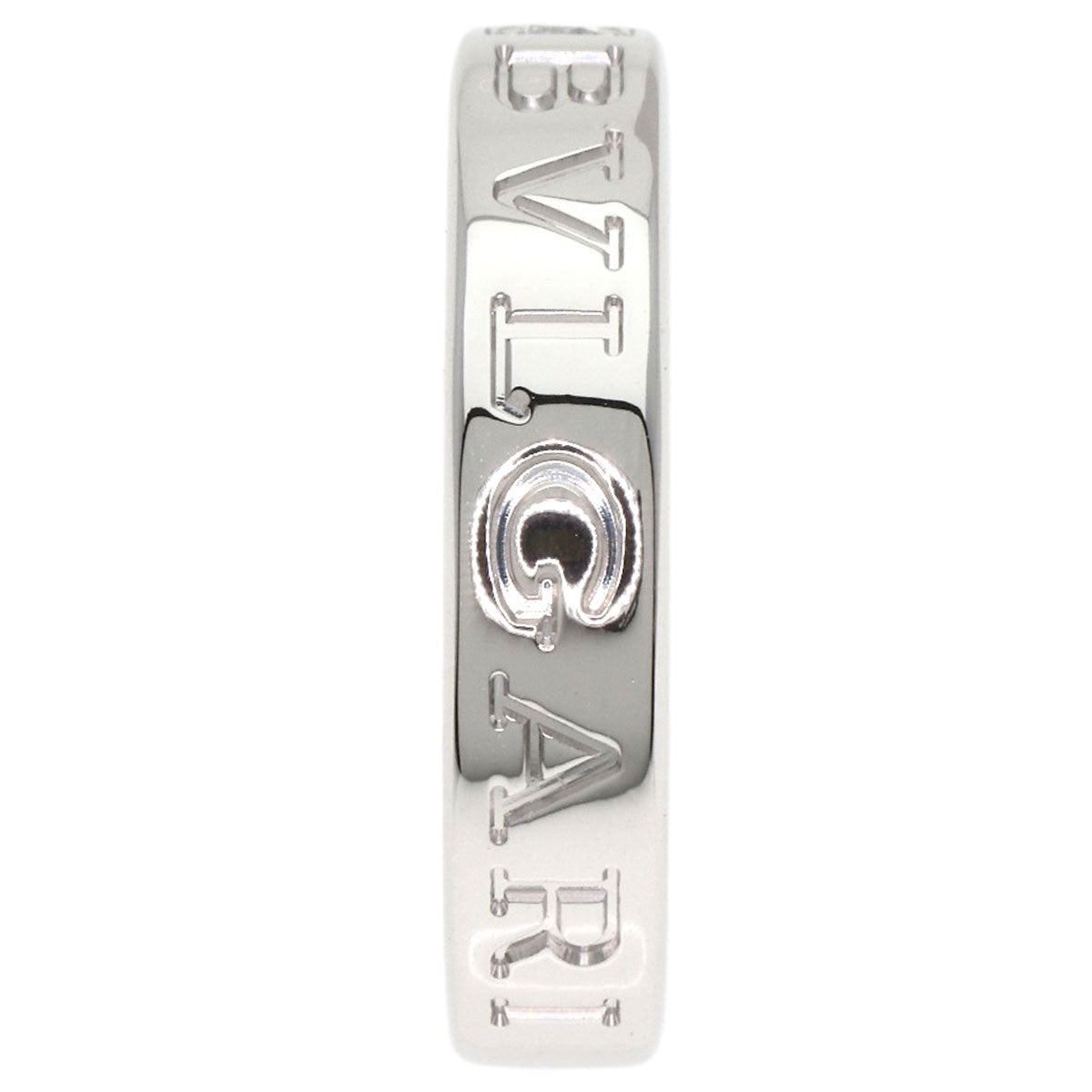 BVLGARI ブルガリ ダブル ロゴ 1P ダイヤモンド リング・指輪 K18WG レディース 中古