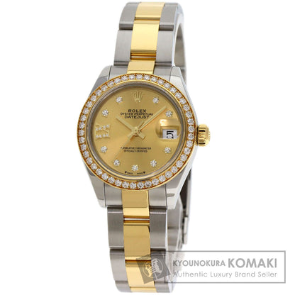 ROLEX ロレックス 279383RBR デイトジャスト スター IX ベゼル ダイヤモンド 腕時計 SS レディース 中古